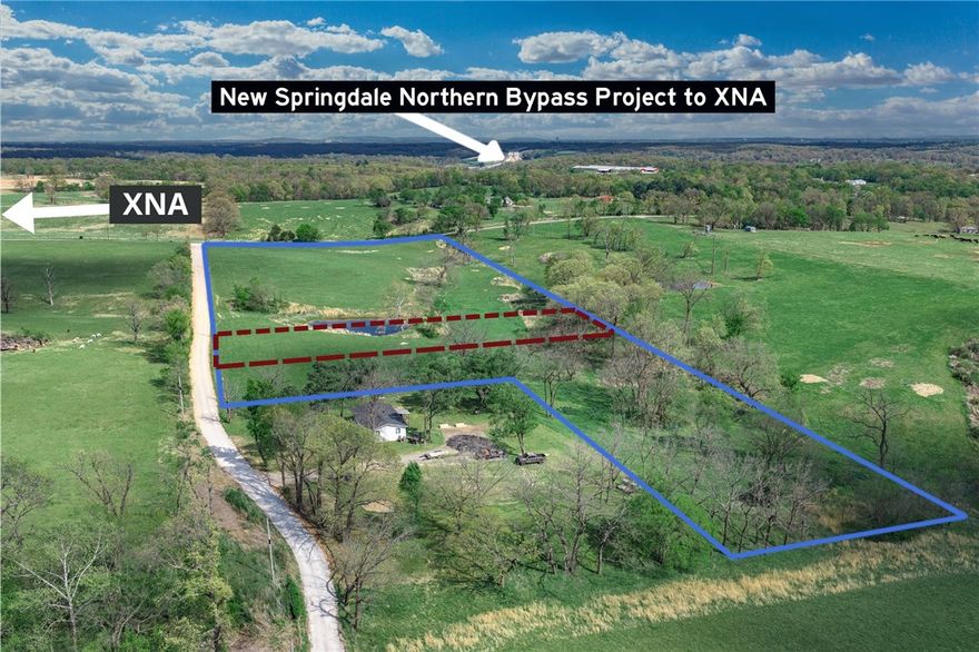 Just 2 miles from XNA Airport, this 1.66-acre corner parcel sits at the southwest corner of Hendrix and Reams Road in Gentry, offering paved road frontage. Please note: a lot split is currently in progress on the larger 12.4-acre tract, which is also available to purchase as a whole. This listing is specifically for lot  2 as identified in the attached survey and shown in the listing photos. The land is cleared and gently rolling, with electric, gas, and public water at the street — and the property has already perked for septic. Whether you're building your dream home or an investment property, this is a turnkey-ready lot in one of NW Arkansas's fastest-growing corridors. Refer to survey for exact boundaries. There will be restrictions provided by the Seller along with an approved Builder.