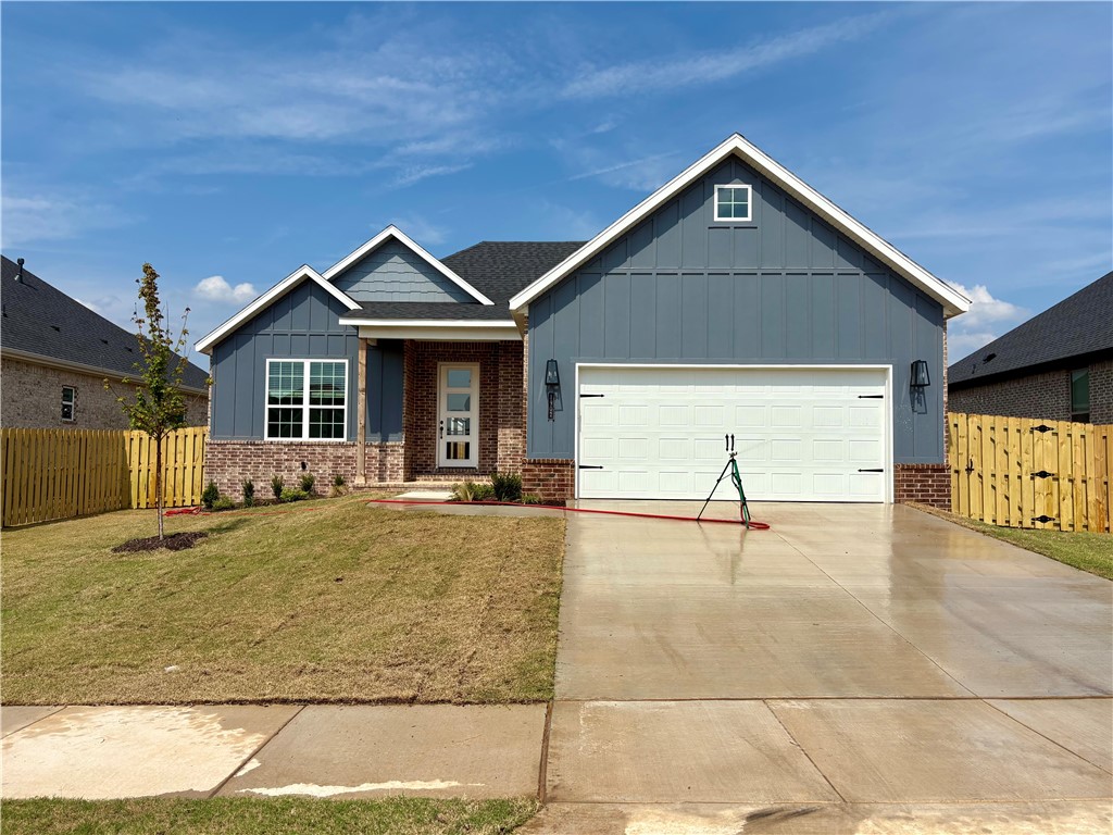 Pea Ridge boasts a variety of activities, all set against the town's scenic beauty. With abundant outdoor recreation, a strong community atmosphere & affordable living, Pea Ridge stands out as one of Northwest Arkansas top emerging communities.Discover comfort & style in the Dove Plan.Step inside to an open-concept layout featuring a spacious living area with custom wood accents and striking beams in the primary bedroom, creating a cozy and inviting atmosphere.For added convenience, the home includes a utility room and a study nook, perfect for managing daily tasks or remote work.Buyers will love the luxury vinyl plank flooring in the living areas, 3CM countertops throughout, stainless steel appliances, and many other features that make this home an opportunity you can't pass up.