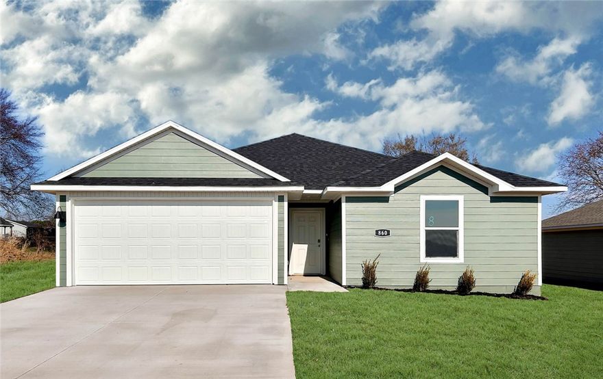 Sold before print! Beautiful Bellevue plan in Selah Meadows, our newest home community situated in the heart of Prairie Grove.  Each home in Selah Meadows is meticulously crafted with attention to detail, creating a space that feels both luxurious and welcoming. From the moment you walk through the door, you'll be greeted by modern features and spacious layouts that cater to every lifestyle. Our homes boast premium finishes and thoughtful designs, ensuring that you'll be stepping inside your own personal oasis. These homes will be complete with LVP flooring throughout, wood shelving in all closets, pantry and utility room. Kitchen will have granite countertops and stainless-steel appliances! Bedroom one bath will have granite countertops, double sinks, and a walk-in shower. Home will have a Garage Door Opener, and a Landscape package. Home will have Beautiful 4 Sides Hardie Siding®.