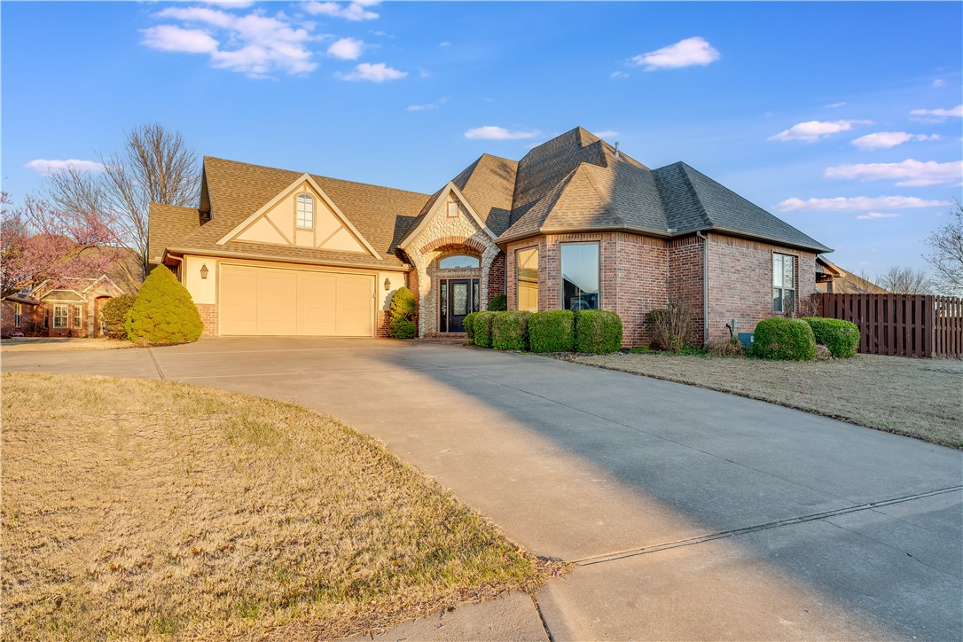Enjoy the Country Club lifestyle in this wonderful Shadow Valley home! Get away from life's stresses playing rounds of golf with your friends on the stunning golf course. Head over to the clubhouse where you can enjoy tennis, basketball, pickleball, swimming, an amazing gym, the Children's Center, meeting rooms and so much more. Improve your game with some private lessons and upgrade your gear at the Pro Shop. Enjoy amazing meals at the Overlook Restaurant. This is the lifestyle this luxury home affords. And this beautiful home boasts a wonderful kitchen with double ovens, a formal living/dining, a cozy stone fireplace, solid surface flooring throughout, a fantastic bonus room, and a dream backyard with fireplace and a stunning outdoor kitchen. Addtionally you'll appreciate value adds such as the storm shelter in garage, new shingles in 2018, and updated appliances, overhead door system, and HVAC.