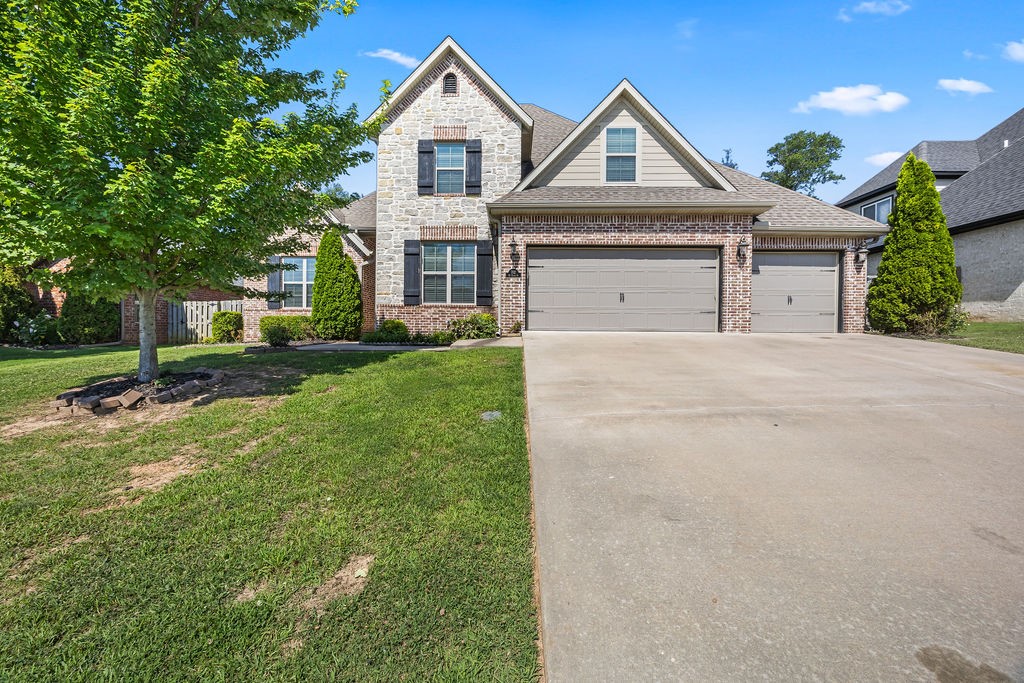 This stunning, East-Facing, custom-built home is situated in the highly sought-after College Place subdivision, set on a spacious 0.26-acre lot. Boasting all the bells and whistles, this two-level residence offers four bedrooms, a versatile bonus room, three full bathrooms, and thoughtful details throughout. Highlights include a dedicated office, formal dining room, mud room, and a generously sized laundry room. Upstairs has two Bedrooms and a bonus room. The open-concept kitchen features granite countertops, an island bar, a pantry, and hardwood flooring that flows through all main living areas. Tile flooring enhances the wet areas, and carpeting adds comfort to the bedrooms. Enjoy the covered back patio overlooking the professionally landscaped and irrigated yard. Additional features include a 3-car garage, central vacuum system, and efficient, no-wasted-space floor plan designed for modern living.