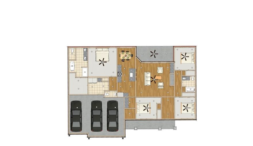 The Garner Plan is a one-level, 4-bed, 2.5-bath layout designed for modern living. Features include: 3 car garage, open floor plan, vaulted ceiling with beams, built-in flanking a gas log fireplace, soft close custom cabinets to the ceiling, gas range with fully vented hood, built-in microwave, a butler's pantry plus a walk-in pantry in the kitchen. The laundry room flows into the primary suite that features a walk-in shower & a free-standing bathtub for the ultimate spa-like experience. A large back covered patio or deck is complete with internet and gas hookups, ready to entertain. Builder and Preferred lender credit is available.