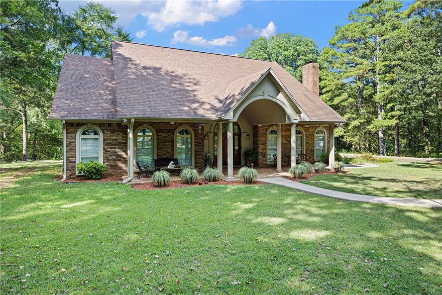 Discover an exquisite 3,100 square foot residence situated on over 33 acres, nestled at the foot of Mount Nebo, and all the mountain has to offer, such as numerous trails suitable for mountain biking, walking or hiking adventures. The home encompasses three spacious bedrooms and three and a half bathrooms. The primary bedroom is equipped with two walk-in closets and a private bathroom, complemented by a dedicated office/study area. The generous living room on the main floor showcases stunning hardwood floors and a wood-burning fireplace, creating a cozy ambience.
The kitchen features elegant granite countertops, abundant cabinet space, and a sizeable pantry, catering to all your culinary needs. Ascend the beautiful staircase to find an additional living area, complete with a covered balcony. The property is surveyed into 3- acre plots making it a possibility for development opportunities or just enjoy it for your own personal enjoyment. such as hunting or enjoying the local wildlife. Don't miss out on this one !!