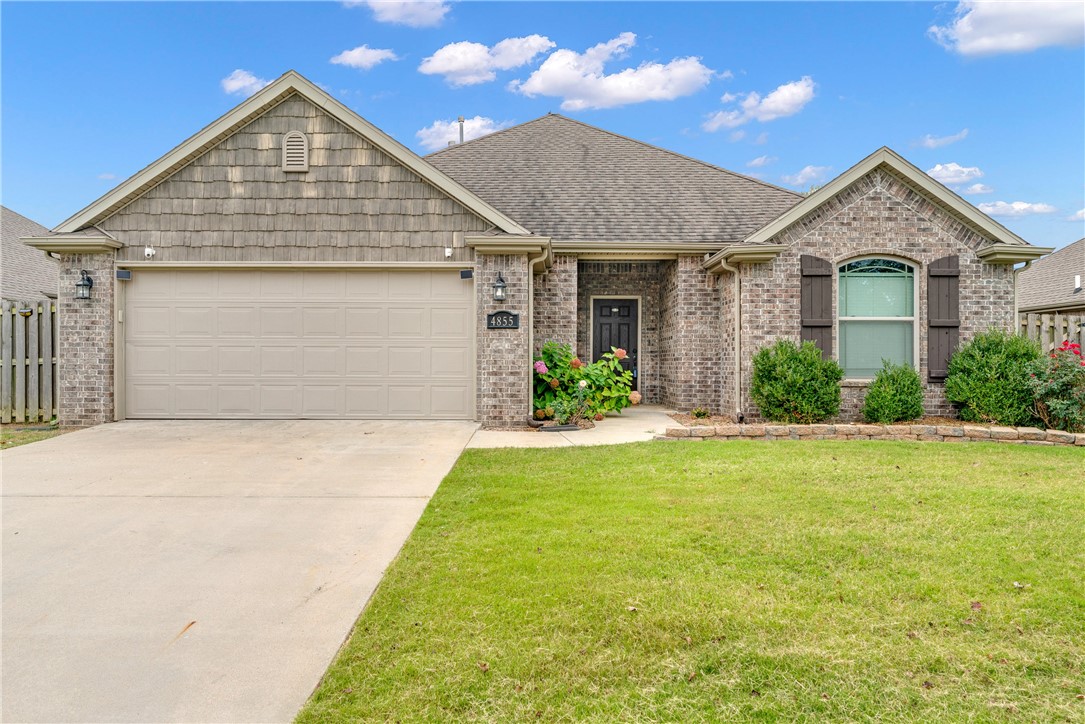 Located in one of west Fayettevilleās most desirable neighborhoods, this inviting 3-bedroom, 2-bath home built by Riverwood Homes blends modern comfort with unbeatable convenience. Open concept design blends bright living and dining areas, with a charming gas-log fireplace adding both warmth and style. A sleek granite kitchen with stainless appliances and generous counter space makes cooking and entertaining effortless, with the washer, dryer and refrigerator included for added ease and value. The primary suite offers a private retreat with dual vanities, jetted tub, separate shower and generous walk-in closet. Perfectly positioned for convenience, this home offers easy access to schools, parks, and nearby trails. University of Arkansas is just minutes away, and scenic greenways and open spaces invite outdoor enjoyment right from your doorstep. Quick connections to major routes make commuting effortless and leave more time to enjoy everything Fayetteville has to offer.
