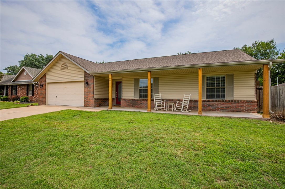 Newly remodeled home in Rogers. Open floor plan with new vinyl plank wood style flooring and fresh paint throughout. Living room has vaulted ceiling and gas fire place. Kitchen features stainless appliances and includes refrigerator, lots of cabinets and a pantry. Master bedroom includes large walk in closet. Large fenced back yard with cover patio area.
Pets allow with pet rent and $250 pet deposit per pet