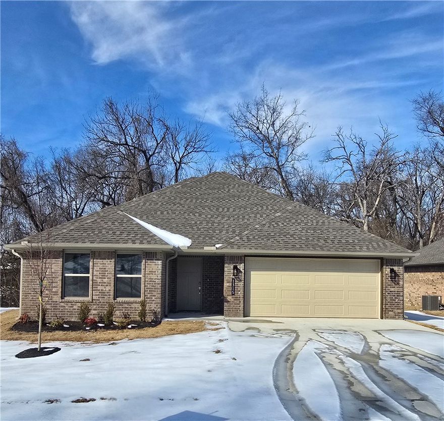 $5,000 IN BUYER CONCESSIONS IF CONTRACTED BY 2/28/26! Additional builder preferred lender credit available! New construction 3 bedroom, 2 bath all-brick home in the heart of Gentry! Features include LED lighting, tray ceilings, 3cm granite countertops, Frigidaire Gallery appliances, durable LVP flooring, full aluminum guttering, and more. Great location, convenient to all that NWA has to offer!