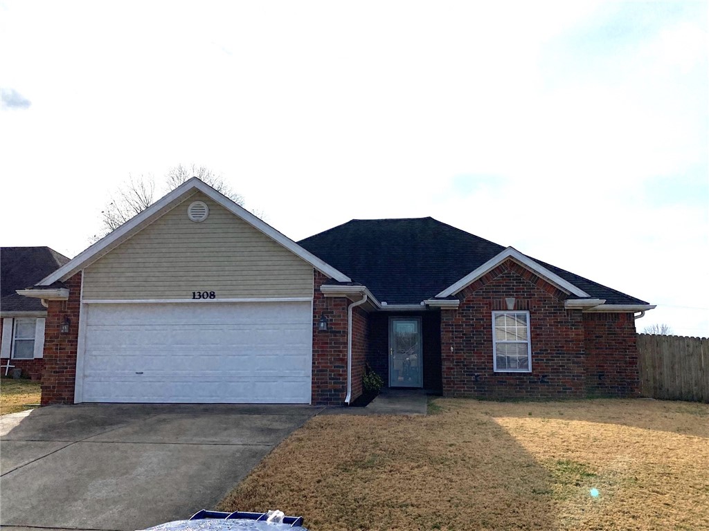 Beautifully bricked, maintenance free home on a large corner lot! Great split floor plan, feels like open concept, yet well-defined spaces. Entry way is wide and welcoming. New interior paint throughout. Entire home has LED lighting. Gas Fireplace in living room, Master bedroom has 2 closets, Backyard is Privacy fenced with 2 double gates. Arbor over the back patio area for shade.