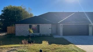 Beautiful new construction in upcoming Gravette subdivision. Welcome your family home to a quality built home equipped with granite counter tops, spacious floor plan, and a fully fenced in yard.