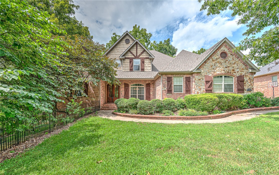 Welcome to your private retreat in the middle of it all! This stunning Springdale home sits on nearly 2 acres and offers the perfect combination of space, comfort, and thoughtful upgrades. Inside, youāll find 5 spacious bedrooms each with walk-in closets in 4 bedrooms. A basement bedroom includes a private exterior accessāgreat for guests, extended family, or extra privacy. The main level impresses with two inviting living areas, a formal dining room, home office, and a kitchen that shines with brand-new quartz countertops and abundant cabinetry. Youāll love the new bamboo flooring adding a fresh feel to every space. Step outside to the newly extended deckāperfect for morning coffee or evening gatheringsāand enjoy movie nights in your very own home theater room. With high ceilings, smart layout, generous storage, and a location that puts you minutes from everything in Northwest Arkansas, this home checks every box.