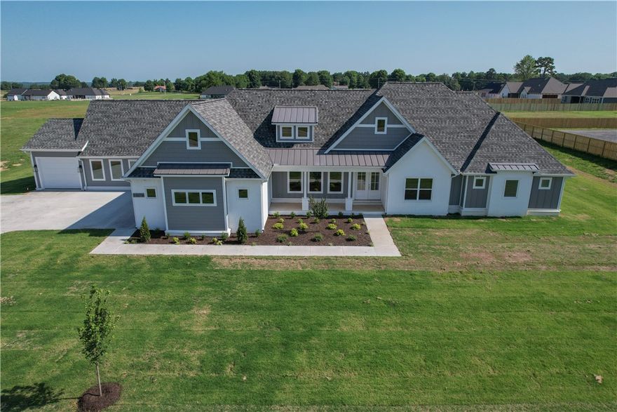 Come check out this beautiful new home located on a 3 acre lot located just outside of Farmington! Home features beautiful finishes and tons of storage. Easy access to Hwy 62 and near restaurants, schools, parks, businesses and more! This home comes with a 40,00.00 shop allowance! Agent owned.