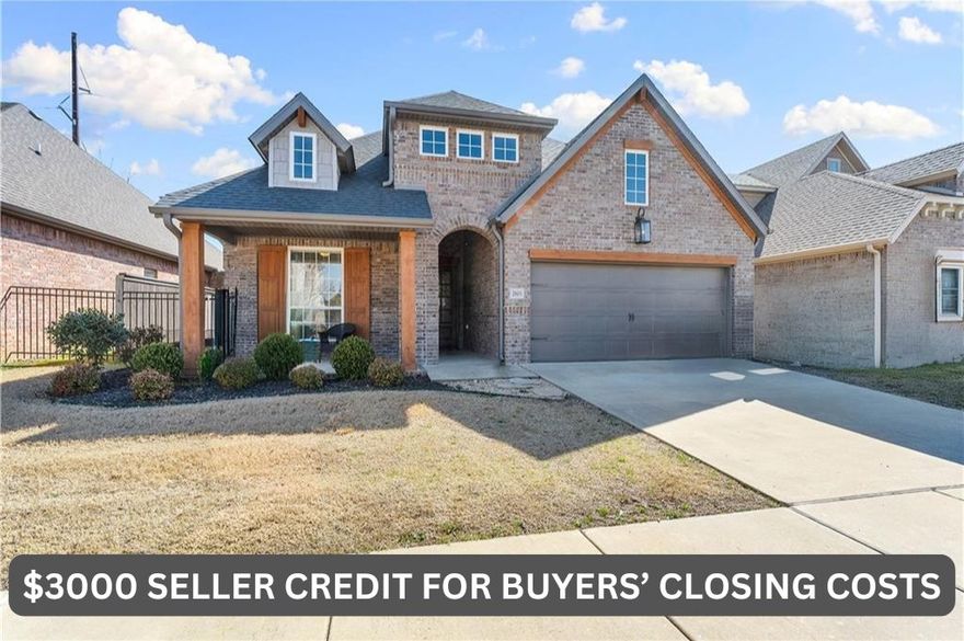 $3000 SELLER CREDIT FOR BUYERS CLOSING COSTS! Welcome to a rare opportunity to enjoy low-maintenance, luxury living in one of Bentonville’s most sought-after school zones! This beautifully maintained 4 bed, 3 bath home with an expansive bonus room offers over 2600 sqft of thoughtfully designed living space, with an open-concept layout ideal for both everyday living and entertaining. Natural light, clean lines, and functional flow create a home that feels as good as it look; whether you’re a busy professional, relocating to the area, or a family looking to stay in a top school district without the burden of constant upkeep, this home fits a lifestyle that’s increasingly hard to find. Step outside to your private outdoor retreat with no neighbors behind, featuring pergolas & covered patios, perfect for relaxing evenings or hosting friends year-round. Just minutes from the Walmart Home Office, premier dining, shopping, and Bentonville’s renowned bike/trail system, this location offers both convenience and connection.