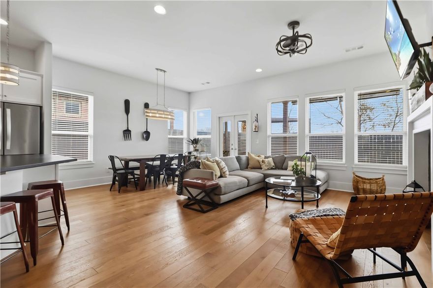 Stunning, immaculate home in a premier Bentonville location! Enjoy an open, light-filled floor plan with three bedrooms and two bathrooms on the main level, a spacious living area, and a well-appointed kitchen offering ample cabinetry, pantry, and generous counter space. The primary suite provides a private retreat with an en suite bath. Step outside to relax in the fenced backyard featuring two pergolas, a hot tub, and an extended patio—perfect for unwinding or entertaining. Located minutes from top-rated Bentonville Schools, including Willowbrook Elementary, BFMS, Fulbright Junior High, and Bentonville High School just a few miles away. Set in a vibrant, established neighborhood with excellent amenities, this home offers a maintenance-free lifestyle with yard work covered by the HOA, plus a short commute to the Walmart Home Office and Downtown Bentonville. An exceptional opportunity in one of Northwest Arkansas’s most sought-after communities.