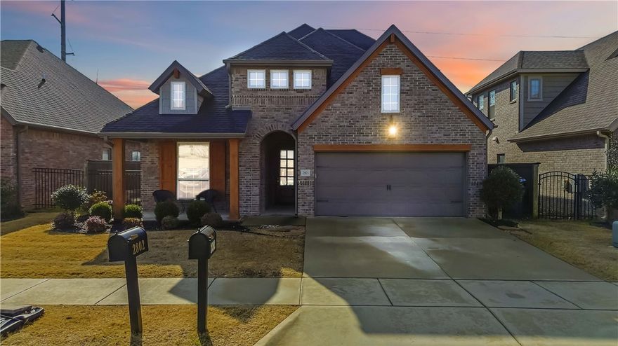 Stunning, immaculate home in a premier Bentonville location! Enjoy an open, light-filled floor plan with three bedrooms and two bathrooms on the main level, a spacious living area, and a well-appointed kitchen offering ample cabinetry, pantry, and generous counter space. The primary suite provides a private retreat with an en suite bath. Step outside to relax in the fenced backyard featuring two pergolas, a hot tub, and an extended patio—perfect for unwinding or entertaining. Located minutes from top-rated Bentonville Schools, including Willowbrook Elementary, BFMS, Fulbright Junior High, and Bentonville High School just a few miles away. Set in a vibrant, established neighborhood with excellent amenities, this home offers a maintenance-free lifestyle with yard work covered by the HOA, plus a short commute to the Walmart Home Office and Downtown Bentonville. An exceptional opportunity in one of Northwest Arkansas’s most sought-after communities.