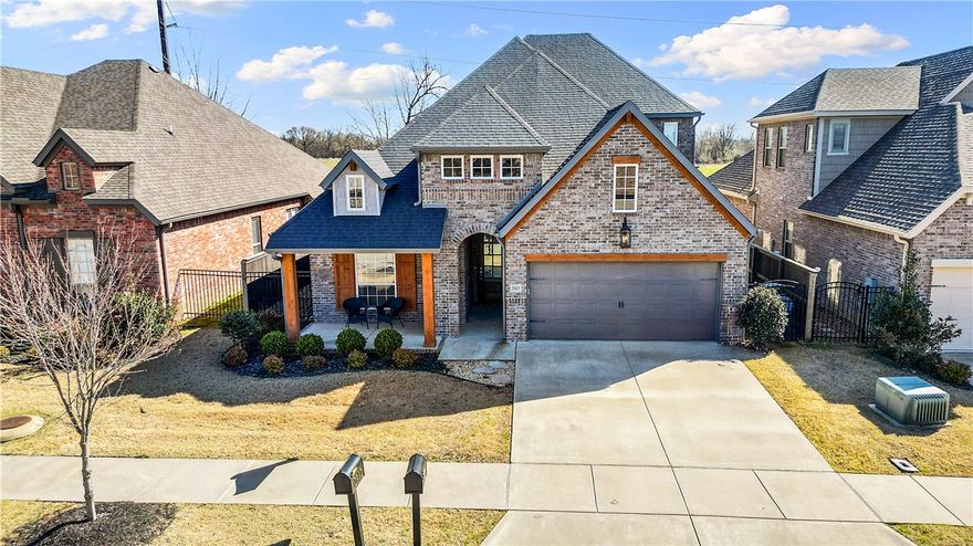 Stunning, immaculate home in a premier Bentonville location! Enjoy an open, light-filled floor plan with three bedrooms and two bathrooms on the main level, a spacious living area, and a well-appointed kitchen offering ample cabinetry, pantry, and generous counter space. The primary suite provides a private retreat with an en suite bath. Step outside to relax in the fenced backyard featuring two pergolas, a hot tub, and an extended patio—perfect for unwinding or entertaining. Located minutes from top-rated Bentonville Schools, including Willowbrook Elementary, BFMS, Fulbright Junior High, and Bentonville High School just a few miles away. Set in a vibrant, established neighborhood with excellent amenities, this home offers a maintenance-free lifestyle with yard work covered by the HOA, plus a short commute to the Walmart Home Office and Downtown Bentonville. An exceptional opportunity in one of Northwest Arkansas’s most sought-after communities.