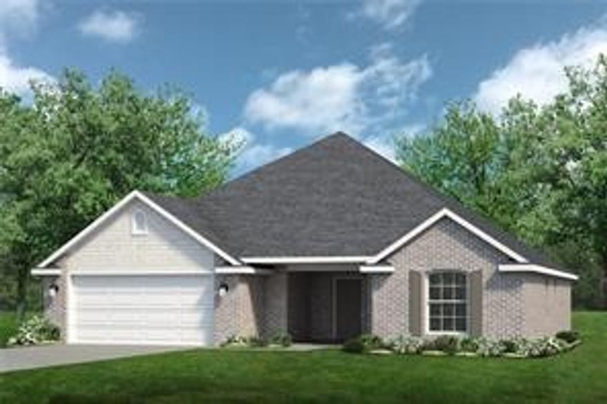 Welcome to the Cache, a beautiful one-story ranch style home with many personalization options. This floor plan is 1,788 sq ft and has 3 bedrooms, 2 bathrooms, and a finished 2 car garage with many personalization options to meet all of your lifestyle needs. Featuring an open concept living room, kitchen, and dining area, the Cache has an interior fit for guests throughout the year. This coupled with the expansive covered back patio and fenced in backyard leaves your home ready and able to host in any situation. Whether that’s a slip-n-slide birthday party in the backyard, hosting a family holiday, or simply enjoying coffee on the back patio, this floorplan is perfect for you. On top of having a spacious primary bedroom, the connected ensuite bathroom has a substantial walk-in closet and both a dedicated shower and bath ready for use upon move in.