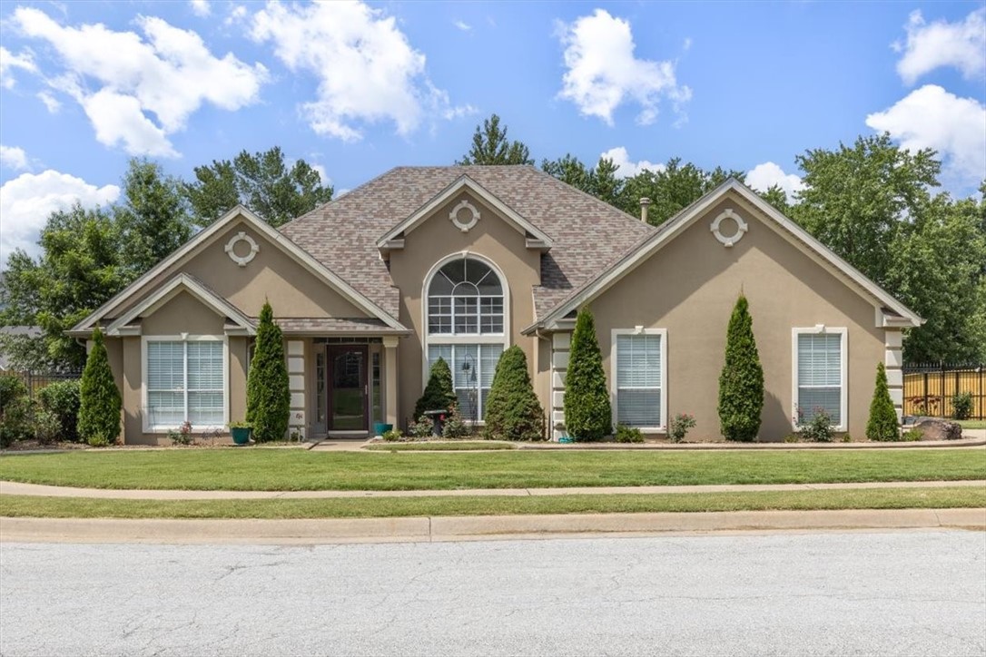 Beautiful one-level, 4-bedroom, 2.5-bath home with an open layout in the established Bridgeport Subdivision. Step into a formal dining room with a cathedral ceiling that opens to a spacious living room with a gas fireplace, leading into the eat-in area and updated kitchen. The kitchen was fully remodeled in 2025 and features stainless steel appliances, including a built-in microwave, oven, and dishwasher. Additional updates include new LVP flooring throughout, fresh interior paint, and a new roof in 2020. The primary suite offers a tray ceiling, double vanity, jetted tub, and a comfortable layout. Outside, enjoy a covered back patio, mature landscaping, and a new 8' privacy fence. The neighborhood includes a community pool and is conveniently located near schools, Underwood Park, and I-49. See attachments for a full list of updates!