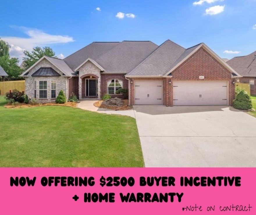 *Please note: the city had a water line leak across the street and had to dig up the driveway to repair it.  Good news for the buyer!! They will pour a brand new driveway and re-sod the yard before closing!*

Photos are virtually staged. This well-maintained home in Wildwood Subdivision is perfectly blended with a community pool and playground thats perfect for sunny days. The large, flat backyard offers both room to roam and privacy, framed by mature fruit trees that bring a little homegrown flavor to your day.

Just minutes from top shopping, dining, top-rated schools, Bentonville Community Center, it’s the perfect location to NWA’s prime entertainment hub. 

Whether you’re hosting brunch, building forts in the backyard, or unwinding after a long day, there’s something about Nutmeg Street that just tastes like home. Come see for yourself—this is the one you’ve been waiting for.