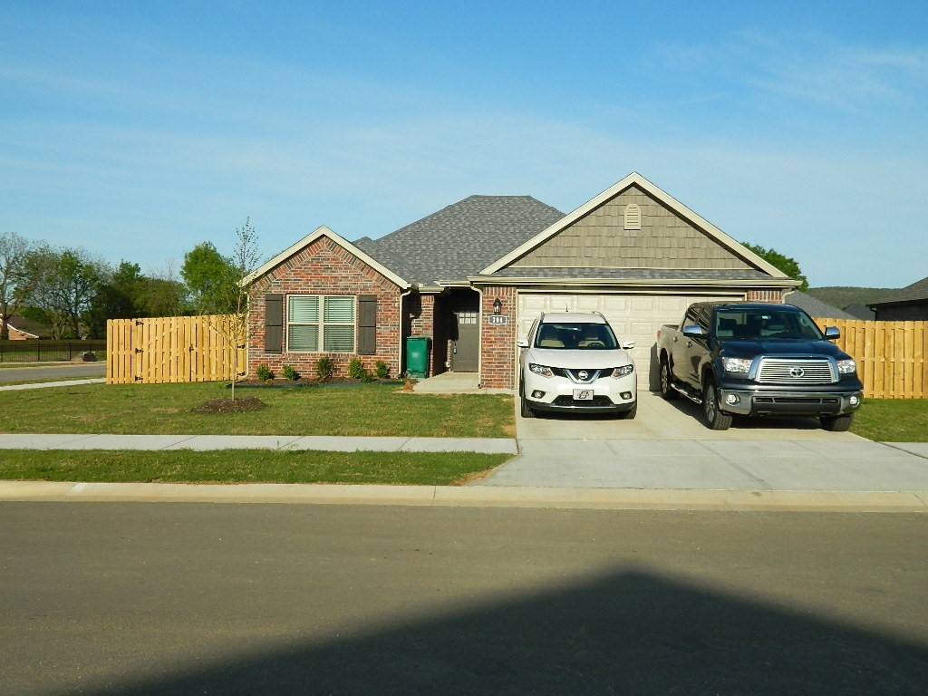 Beautiful like new 4 bedroom, 2 bath brick home with a split floor plan. Privacy fenced corner lot with a covered patio. Master bath has a whirlpool tub with a separate shower. Large walk-in closets. Refrigerator, washer and dryer convey with the house.