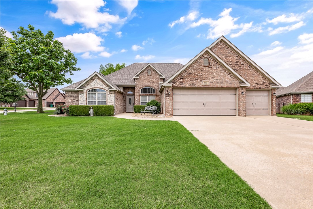 Located in the sought-after Hearth Stone subdivision, this thoughtfully updated home offers a perfect blend of style, efficiency, and securityāall just minutes from shopping, dining, and entertainment! Featuring gorgeous wood flooring, plush new carpet, and an elegantly remodeled primary bathroom, this home is designed for both comfort and modern living. A new roof (2024), front door (2025), and added attic insulation (2025) ensure energy efficiency. The insulated garage doors enhance convenience, while the in-floor storm shelter provides safety when it matters most. The kitchen and garage refrigerators convey, along with the washer and dryer, TV in the living room, and surround sound systemāmaking move-in a breeze. This well-maintained gem wonāt last longāschedule your viewing today!