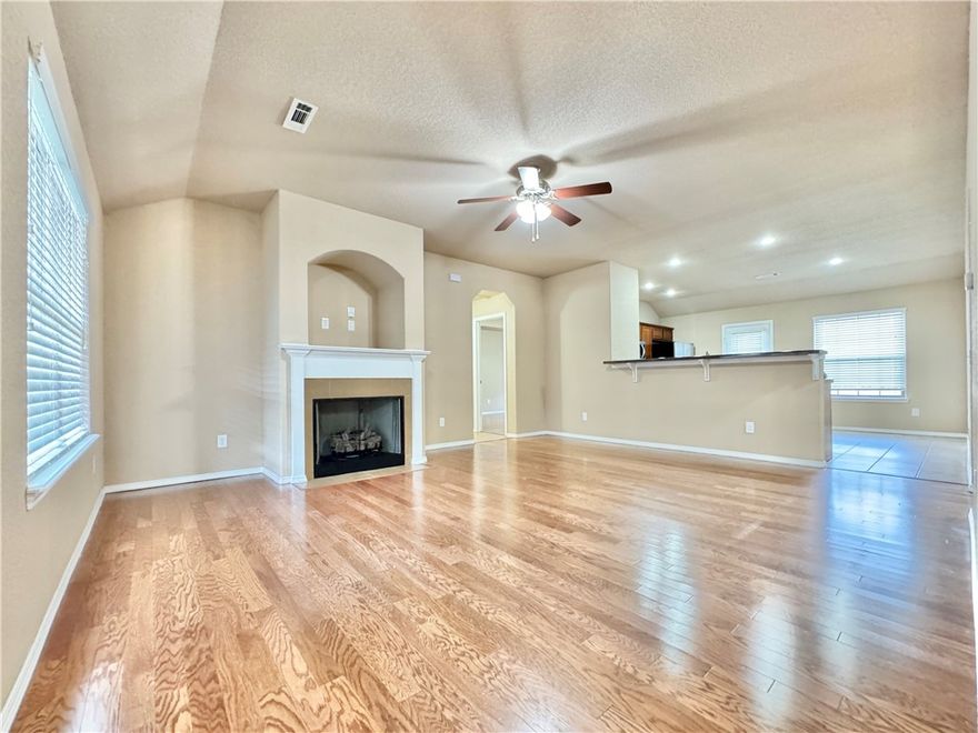 Welcome to this stunning 4-bedroom, 2-bathroom home located in the heart of Bentonville, AR. This property boasts a spacious open floor plan, perfect for entertaining or simply enjoying a relaxed lifestyle. The kitchen is a dream come true for any home cook, featuring a breakfast bar and state-of-the-art stainless steel appliances. The living area is enhanced by a cozy gas log fireplace and luxurious LVP flooring, adding a touch of elegance to the space. The bathrooms are equally impressive, with one featuring a walk-in shower and the other a jacuzzi garden tub, providing a spa-like experience at home. The fenced backyard offers a private outdoor space for recreation or relaxation. This home truly combines comfort and style in a desirable location.
