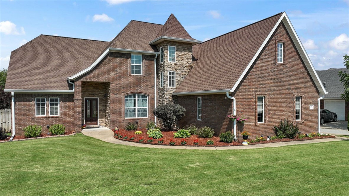 Don't miss out on this beautiful home built in 2005. It has been exceptionally maintained and offers close proximity to the Downtown Bentonville Square (4 min) and the Coler Mountain Bike Preserve (3 min). Walmart Home Office is only 5 minutes away, and Crystal Bridges Museum is just an 8-minute drive. This upscale, all-brick residence features 4 bedrooms, a bonus room, and a 3-car garage. The main floor includes a spacious master suite, bedroom #2, and an office, while bedrooms 3 and 4, along with the bonus room, are upstairs. The kitchen boasts granite countertops, an island, and a pantry. Recent updates include a new roof in Oct 2018, new carpeting in June 2020, and updates to the kitchen, visitor bathroom, and laundry room in May 2020. The master bathroom was renovated in June 2022, and the entire house received fresh paint. Lighting fixtures were replaced in Apr 2023, and many more upgrades have been completed, totaling over $165K. Don't let this opportunity slip away - schedule a viewing today!
