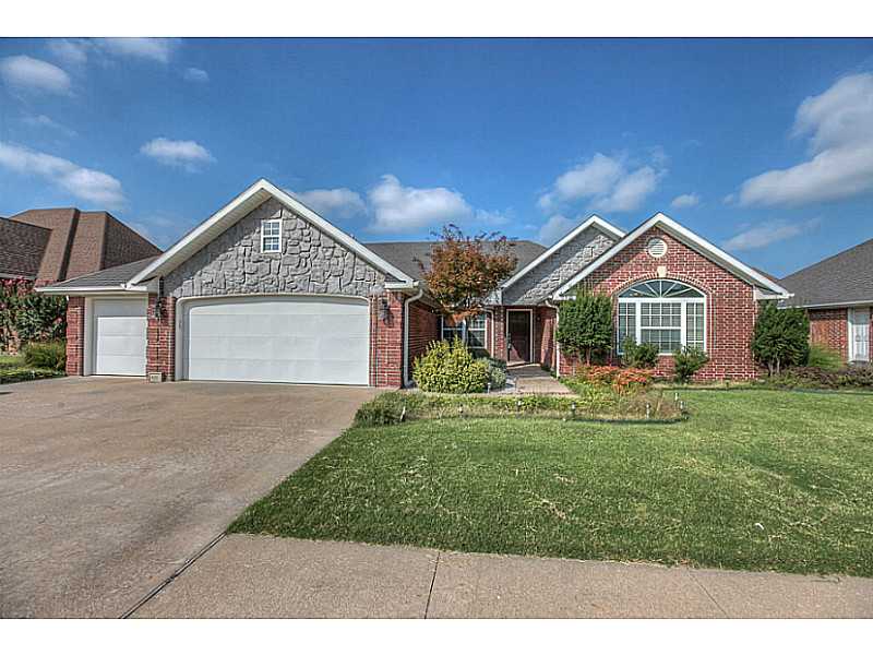 BEAUTIFUL MAINTENANCE-FREE BRICK HOME, WITH LARGE FENCED BACK YARD AND LOVELY GAZEBO. Wood floors. Granite countertops. Large bedrooms with walk in closets. Private back yard with no neighbor behind. Nice deck & storage building. 3 car garage. MUST SEE!,Two fireplaces, one in the master bedroom. CONVENIENTLY CLOSE TO 540 AND WALMART OFFICES!