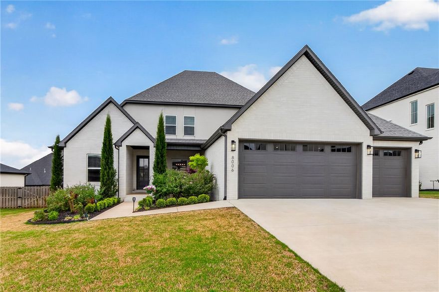 Welcome to 8006 W Claverton, located in the highly sought-after Shadow Valley community, where elevated views and an unbeatable Rogers location come together to create the lifestyle today’s buyers are looking for. Situated on a premium lot, this one-owner home showcases timeless “Winter Ice” brick, mature landscaping with grape and persimmon trees, and a quiet, upscale setting.
Immaculately maintained and thoughtfully cared for, the home presents with the quality and feel of new construction—completely move-in ready.
Inside, you’ll find 4 main-level bedrooms, spacious closets, a large media room, walk-in attic, and abundant storage throughout. Thoughtful upgrades include a hot water recirculation system, CAT-5 wiring, and a multi-zone sprinkler system.
Ideally located just minutes from Pinnacle Hills, Topgolf, Mercy Hospital, I-49, and premier shopping and dining—this home delivers both convenience and elevated living.