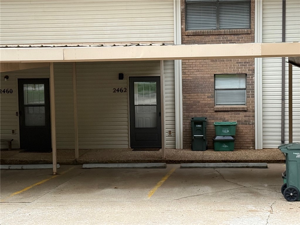 Charming 2 bed, 1.5 bath townhouse in a prime East Fayetteville location close to dining and entertainment. Highlights include new LVP flooring downstairs, a cozy wood-burning fireplace, a private back porch, and an included refrigerator. Both bedrooms are upstairs, with the added convenience of a two-car carport in a great Fayetteville location.