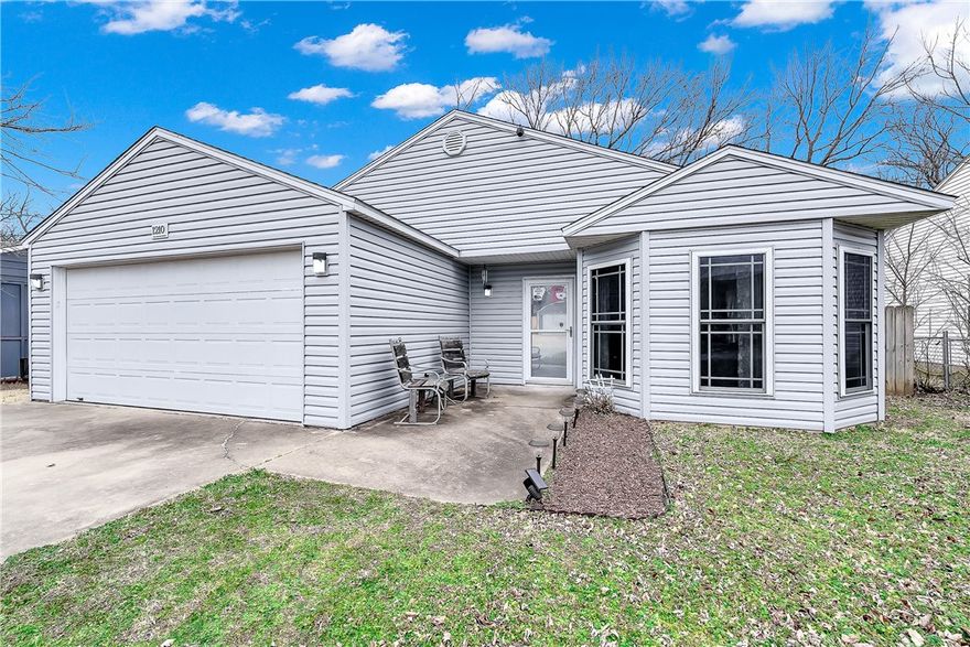 Welcome to 1210 Spring Street, where convenience meets comfort in one of Bentonville's most accessible
locations! This well-loved 3-bedroom, 2-bath home offers 1,255 square feet of thoughtfully designed living
space, perfect for first-time buyers or savvy investors. Situated in the desirable Dogwood Place subdivision
just off exit 88A, you're mere minutes from the new Walmart campus and everything Northwest Arkansas
has to offer. The home has been lovingly maintained with recent updates including a new roof and siding
in 2023, updated flooring in 2024, and a brand-new dishwasher. The kitchen is a standout feature
with Corian counters, tons of storage, and a convenient pantry. Step outside to your private backyard
oasis, complete with mature shade trees and wood privacy fencing—ideal for summer gatherings or quiet
mornings with coffee. With its attached 2-car garage, covered patio, and proximity to biking trails, parks,
and schools, this home is ready for you to write your next chapter!
