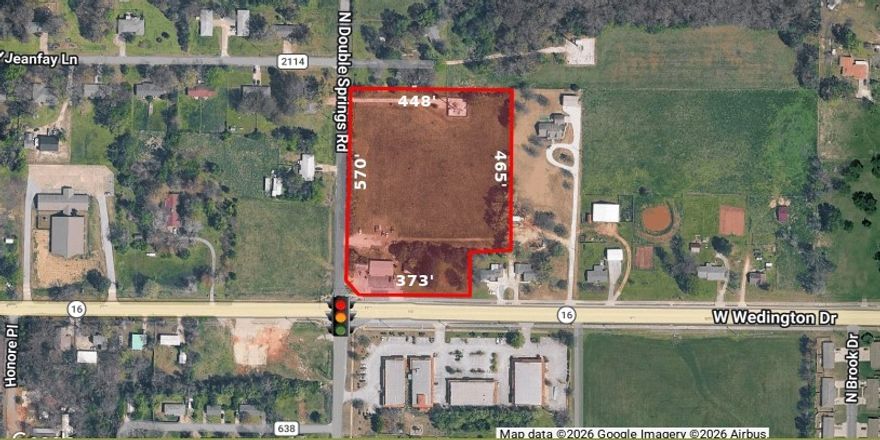 Prime location as growth is expanding west on Wedington Dr. Property is located at the northeast corner of W Wedington Dr & N Double Springs Rd. At a 4-way lighted intersection. Less than 10 minutes to I-49 access. Value is in the land, buildings on property sold AS-IS.

3 parcels totaling 6.23 acres.
373' of frontage on W Wedington Dr.
16,000 CPD that will continue to grow.
Water & Sewer at street.