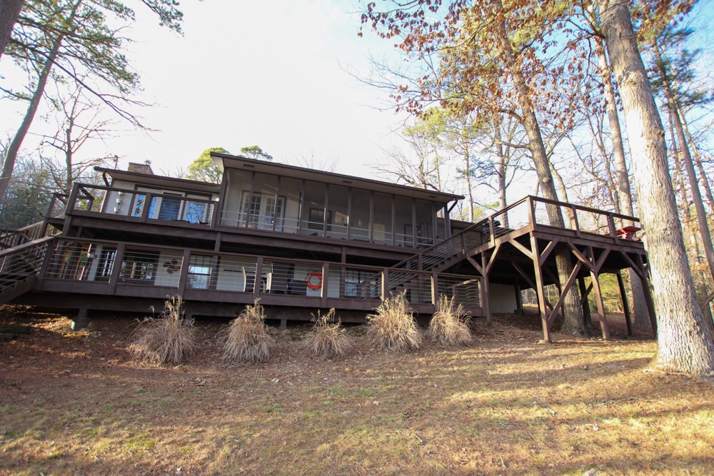 Move in ready Lake House on Beaver Lake with 3 boat slips.
