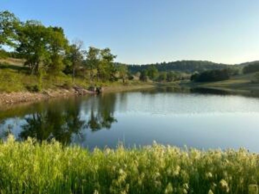 OZARK MOUNTAINTOP RANCH/RETREAT! This 1634 acre m/l property is located between Branson, Mo and Harrison, Ar with an easy drive to Table Rock Lake, Bull Shoals Lake, or to the Buffalo River National Park. Set up to be a cattle farm with pasture & water or a hunting, fishing, ATV retreat. A 4-5 acre m/l private lake is stocked with nice bass, bream & catfish making it a fun place for youngsters & adults & water for livestock & wildlife. Numerous streams, springs & ponds as well. Several large food plots make for an amazing deer & turkey population. Tree stands and blinds are included! The land has been managed for several decades to enhance the amount of wildlife & it has huge marketable timber. Enjoy riding ATVs? This land has miles & miles of wide, tree shaded ATV trails.