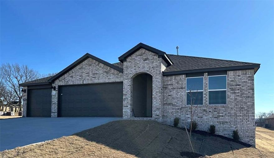 Lovely Kingston plan (With a 3-car garage!!) Find your new home in Northwest Arkansas in Hudson Heights in Prairie Grove. These homes have fabulous features for comfortable, modern living. Each home features LVP flooring throughout! The living room features a beautiful electric fireplace with a poplar mantle! Kitchens have Quartz countertops, stainless steel appliances, and a stainless steel undermount kitchen sink with a pull-out faucet! Bedroom one with en-suite will feature a ceiling fan, quartz counters with dual sinks, oversized Walk in Shower and a walk-in closet. Home will be 4-sided brick, covered patio (per plan) Taxes and Parcel TBD. Have your agent take you to our model at 1002 Vista!