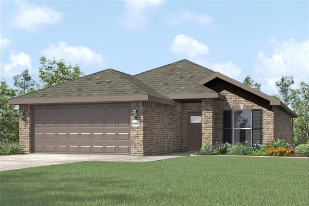 Our 1550 square feet, 3 bedroom, 2 bathroom floor plan
series features an open living area with dedicated dining
space and a single-level kitchen island. The linen closet,
large pantry, and oversized closets ensure that you will
have all of the storage space your heart desires. Enjoy a
secluded primary bedroom with plenty of space and a
large walk-in closet.
Taxes subject to change based on new construction.