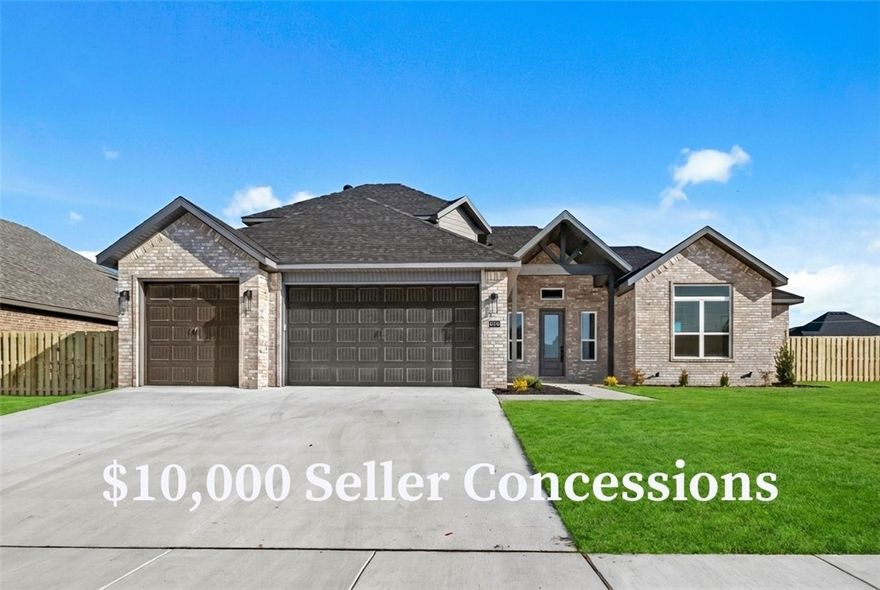 Step into the Walker Plan, a thoughtfully designed 2-story home offering 4 bedrooms and 3 bathrooms. The open floor plan creates a warm and inviting atmosphere, with a spacious eat-in kitchen that’s perfect for everyday living and entertaining. The primary suite is a private retreat, featuring a tile shower, double vanity sinks, and his-and-her closets for plenty of storage. Additional bedrooms provide space for family, guests, or a home office. Enjoy outdoor living on the covered patio with a cozy fireplace—perfect for gatherings or quiet evenings. A fenced backyard, 3-car garage, gutters, and blinds add even more convenience and value. This brand-new home blends comfort, style, and functionality, making it the perfect place to call your own. The house is still under construction and pictures are not of actual home but similar plan and finish. Taxes are based on land only. The builder is offering $7500 towards closing costs or rate buydown, plus fence, blinds, and gutters. Preferred lender incentives available.