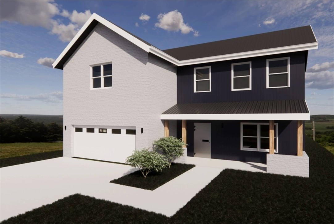 Welcome to Starlight, a beautifully crafted new construction home located in the heart of Centerton, Arkansas. Constructed with Board and Batten and brick exterior, this 2,518 sq ft residence seamlessly blends contemporary aesthetics with functional living spaces, offering a comfortable and spacious layout. With 4 bedrooms and 4 1/2 baths, this new home also comes with modern finishes, gas range, microwave, dishwasher, garbage disposal, vaulted ceilings, Pella windows, quartz countertops, fireplace, LED lighting, optional security system, luxurious primary suite featuring a bath/shower, offering a spa-like retreat, 2 covered porches, attic storage. Outdoor amenities include a dog park and playground.
Energy Efficiency: Built with electric cooling and gas heating systems for year-round comfort.
Ample Parking: A 2-car garage with 529 sq ft provides secure and convenient vehicle storage. Map/GPS address: 8801 N Tycoon rd, Centerton, AR 72713.