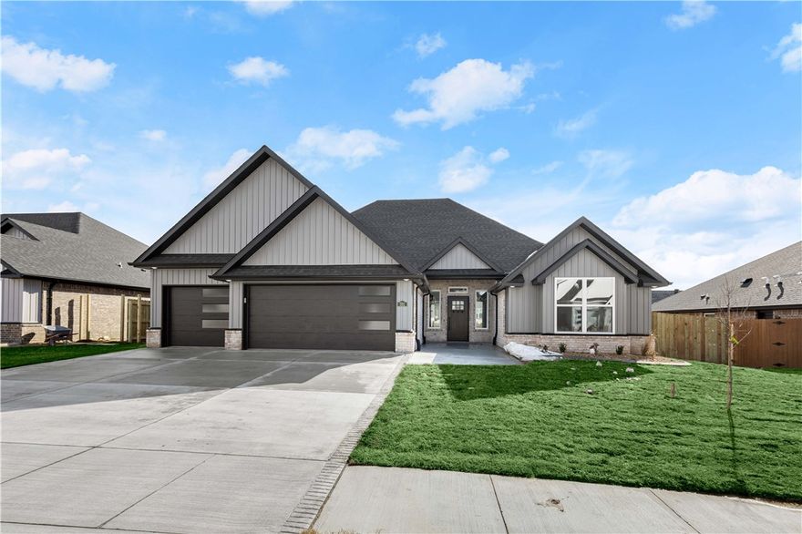 This well-maintained single-family home built in 2023 offers a spacious and thoughtfully designed layout with high-end finishes throughout. The home features 4 bedrooms and 3 bathrooms, including three bedrooms on the main level and a large upstairs suite with a full bathroom and walk-in closet, ideal for use as a private guest space, bonus room, or office.
The open-concept kitchen and living area are designed for both comfort and entertaining, featuring custom cabinetry with soft-close drawers, white quartz countertops, stainless steel appliances, and a large hidden walk-in pantry. The home offers modern construction, energy-efficient insulation, and a clean, functional layout designed for comfortable living. Additionally, the home is .2 miles from Centerton Gamble Elementary and Bentonville West High School. Owner is seeking responsible tenants who will maintain the home with care.