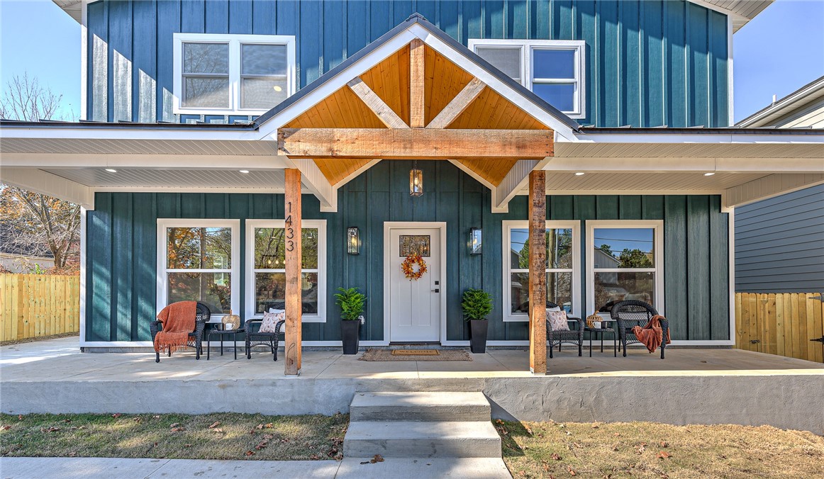 Just 1/2 mile from Baum Stadium and about a mile from the University of Arkansas, this stunning new construction offers the perfect blend of convenience and luxury. With 4 spacious bedrooms, 3.5 bathrooms, and 2 inviting living areas, there's room for everyone. Outdoor enthusiasts will love the proximity to biking and walking trails, while the large fenced backyard, covered porch, and two covered patios provide ideal spaces for entertaining or relaxing. This home truly has it all for modern living near all the action.