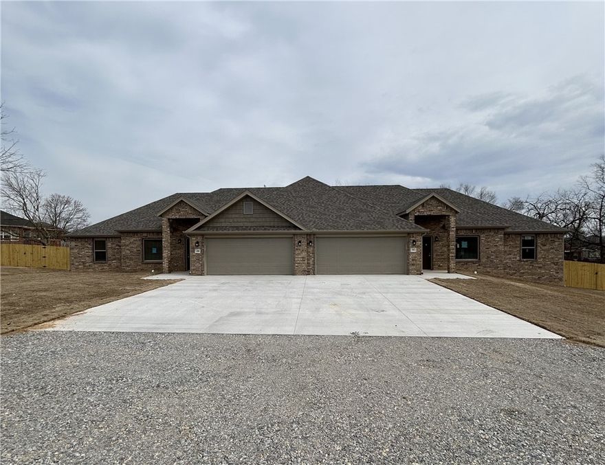 New construction duplex available now. Whether you’re looking to live in one side and lease the other, or expand your investment portfolio, this property checks all the boxes. Each unit features 3 bedrooms, 2 bathrooms, stainless steel appliances, ceiling fans, window blinds, and a 2-car garage. Fully fenced, sodded backyards and installed gutters for added convenience. Designed for low maintenance and strong rental appeal, this is an opportunity you don’t want to miss.