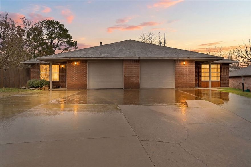 Investment opportunity in Southeast Fayetteville, AR! This well-situated duplex offers the ideal combination of rental potential, convenience and long-term value. Just minutes from The University of Arkansas and downtown Fayetteville, this property is positioned to attract strong and consistent tenant demand. Each unit provides comfortable living spaces with 3 bedrooms and nice size closets, 2 full bathrooms and an open concept living, dining, kitchen and laundry area. Whether you’re looking to expand your rental portfolio, house hack by living in one unit and renting the other, or secure a property in one of Northwest Arkansas’s fastest-growing markets, this duplex checks all the boxes.