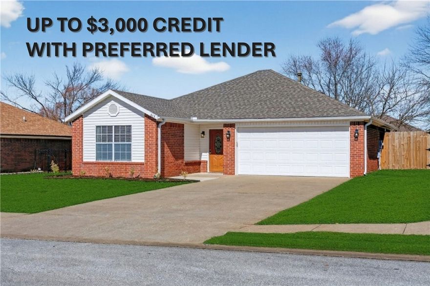 Welcome Home —a beautifully renovated, move-in ready home perfectly positioned on the trails in one of Northwest Arkansas’ most sought-after locations.
Enjoy the best of Bentonville living just minutes from Downtown Bentonville, the new WM Campus, schools, shopping, restaurants, entertainment, and direct access to the area’s renowned biking and walking trails right from your neighborhood.
This fully updated home features hardwood flooring — no carpet anywhere — offering a clean, modern feel. Freshly painted inside and out, the home is enhanced with new lighting, recessed lights, and stylish ceiling fans for a bright and inviting atmosphere. From granite countertops, new cabinets, updated kitchen, bathrooms, professional landscaping & more, this home is ready to be enjoyed!
This turnkey home combines thoughtful upgrades, timeless finishes, and an unbeatable location near the heart of Bentonville. Whether you're looking for convenience, style, or proximity to everything the area has to offer, this home delivers.