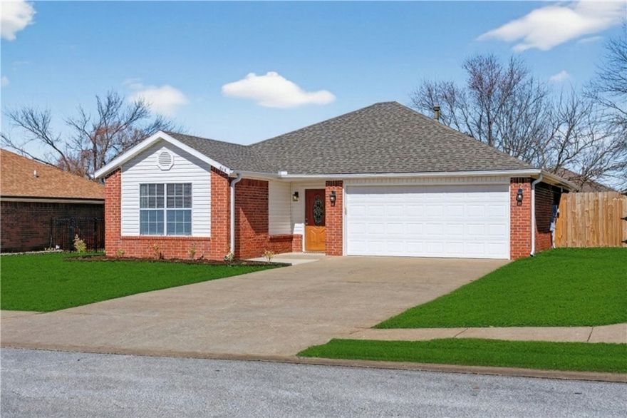 Welcome Home —a beautifully renovated, move-in ready home perfectly positioned on the trails in one of Northwest Arkansas’ most sought-after locations.
Enjoy the best of Bentonville living just minutes from Downtown Bentonville, the new WM Campus, schools, shopping, restaurants, entertainment, and direct access to the area’s renowned biking and walking trails right from your neighborhood.
This fully updated home features hardwood flooring — no carpet anywhere — offering a clean, modern feel. Freshly painted inside and out, the home is enhanced with new lighting, recessed lights, and stylish ceiling fans for a bright and inviting atmosphere. From granite countertops, new cabinets, updated kitchen, bathrooms, professional landscaping & more, this home is ready to be enjoyed!
This turnkey home combines thoughtful upgrades, timeless finishes, and an unbeatable location near the heart of Bentonville. Whether you're looking for convenience, style, or proximity to everything the area has to offer, this home delivers.