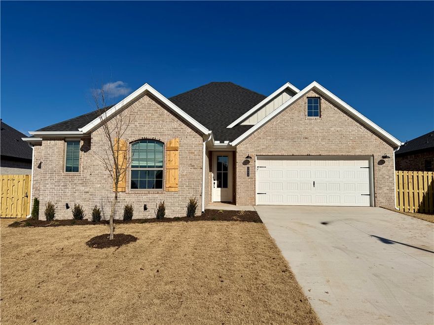Welcome to the Mallard – Modern Comfort in the Heart of Yorktown, Pea Ridge, this single-story home featuring a 2-car garage and a beautifully connected open-concept layout.Step inside to an inviting open living, dining, and kitchen space, perfect for entertaining or everyday living. The utility room conveniently located off the primary suite adds ease and functionality to your daily routine.Enjoy elevated comfort with a reliable gas water heater, ensuring efficient hot water throughout the home. Step outside to the covered back patio—already equipped with a fan and TV hookup—offering effortless outdoor relaxation and entertainment year-round.With its thoughtful layout, modern features, and prime location, the Mallard floor plan delivers the perfect blend of convenience, style, and comfort for today’s homeowners.For access to see all the homes stop by the model home at 1602 Christman St. or tour open houses every Sunday 1-4.