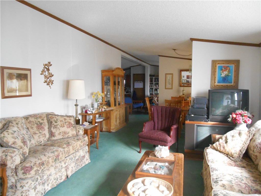Well maintained double-wide, secluded location, good seasonal view, all Holiday Island amenities. Appliances convey