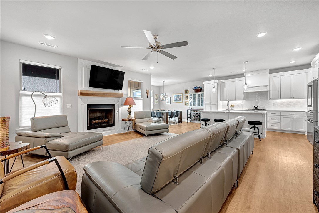 New Price on this Pea Ridge Stunner! Step into luxury with this immaculate, move-in-ready home. Built & equipped with every attention to detail, this modern residence is packed with high-end upgrades throughout, including a new GE gas range w/double ovens; Bosch dishwasher; top-down/bottom-up window shades; insulated garage door & epoxy floor (see full upgrades list). Bright, open-concept layout perfect for entertaining w/a large kitchen island, tons of cabinets, huge walk-in pantry, 3 spacious beds & 2 full baths. Move the party outside to the 41’ x 13’ composite deck w/cedar pergola & retractable, sliding privacy screens. And did we mention the incredible landscaping? A multitude of trees & plants have been strategically placed with privacy in mind - all are fast-growing to create an oasis retreat before you know it! Located in a lovely neighborhood just 12 min from the new WM campus & I-49, 15 min to downtown Bentonville, close to schools & shopping. Don’t miss the opportunity to see this exceptional property!