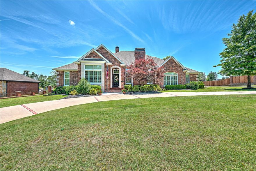 TUCKED AWAY ON OVER HALF AN ACRE IN ONE OF BENTONVILLE’S MOST SOUGHT AFTER SUBDIVISIONS, HANOVER, this STUNNING ONE LEVEL HOME is an absolute GEM!! Gorgeous curb appeal w/ side load 3 car garage, spacious front circle drive, private inground pool and a FULLY REMODELED interior that will WOW you!  This PICTURE PERFECT beauty offers newly painted woodwork, trim, built-ins/cabinetry throughout with plantation shutters and new Anderson Renewal windows! Beautiful eat-in chef’s kitchen w/ double ovens, gas cooktop, large island and pantry!  Two inviting living spaces make entertaining a breeze, with the main living area featuring a cozy fireplace and custom built-ins. Host memorable gatherings in the spacious formal dining room, complete with its own charming fireplace! Large sunroom/office walks out to the spacious patio and pool…with tons of green space and new fence! Huge master retreat w/ luxurious en suite bath, 3 guest bedrooms, 2 full baths and a half bath…all newly remodeled! AMAZING location close to everything!