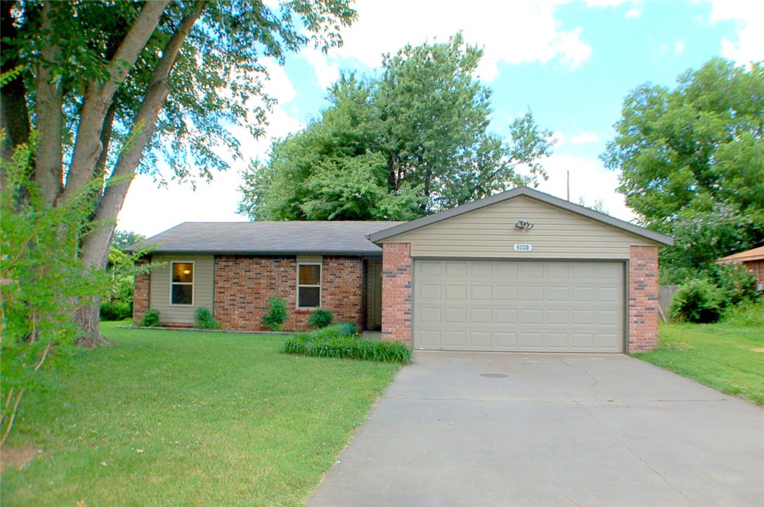 Lovely 3 bedroom, 2 full bath single family home in Fayetteville. Large open living room with luxury vinyl plank, fireplace and ceiling fan. Eat-in kitchen dining area. Fabulous kitchen with all appliances including full-size refrigerator, microwave, gas cook stove and lots of oak cabinets and drawers. Bedrooms are good-sized. Primary bathroom has a walk-in shower. Washer and dryer hook ups only. Luxury vinyl plank throughout home. 2 car garage. Big yard, large trees, partially fenced. Notes: 1) Fireplace is in-operable 2) Rent to increase $50 at 6th month of lease.