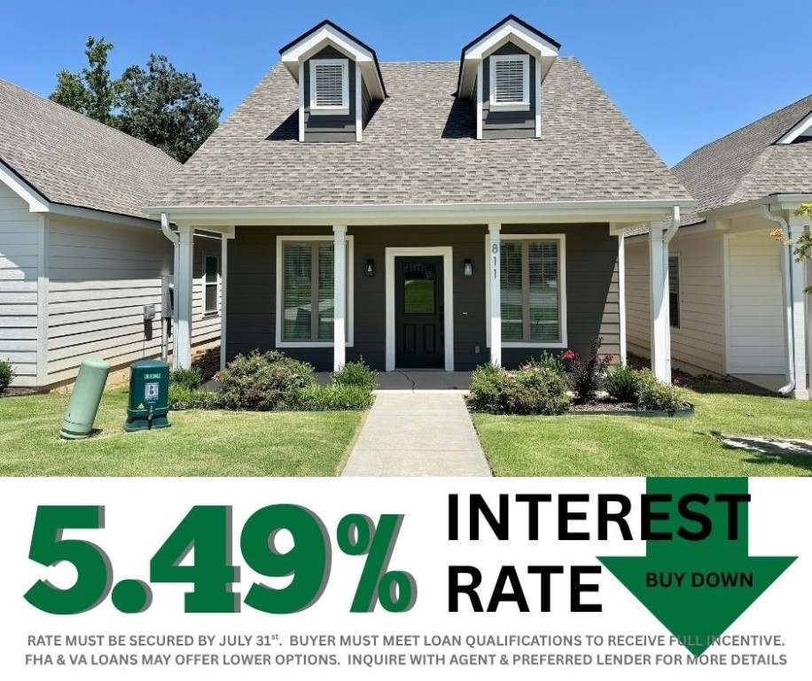 5.49% INTEREST RATE/BUY DOWN! Unbeatable location near Crystal Bridges Museum, the Alice Walton School of Medicine, Downtown Bentonville & Walmart’s new campus. Enjoy a vibrant community with top-tier amenities, including a clubhouse, pool, pickleball court, dog park, yard maintenance & access to the countries top premier mountain biking trails. Faulkner floor plan boasts LVP flooring, crown molding, blinds, ample storage & quality throughout. The living room & dining area offer a seamless open floor plan, perfect for entertaining, with abundant natural light & smooth flow into the chef’s kitchen. Chef’s kitchen features 3cm granite countertops, Frigidaire stainless steel appliances, refrigerator, a pantry, tons of storage & abundant natural light. Spacious primary suite includes a perfect ensuite bathroom with walk-in tile shower, double sinks, & large walk-in closet. Patio perfect for entertaining! Oversized garage with ample storage. Staged home at 915 Heights.