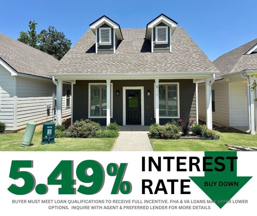 5.49% INTEREST RATE/BUY DOWN! Unbeatable location near Crystal Bridges Museum, the Alice Walton School of Medicine, Downtown Bentonville & Walmart’s new campus. Enjoy a vibrant community with top-tier amenities, including a clubhouse, pool, pickleball court, dog park, yard maintenance & access to the countries top premier mountain biking trails. Faulkner floor plan boasts LVP flooring, crown molding, blinds, ample storage & quality throughout. The living room & dining area offer a seamless open floor plan, perfect for entertaining, with abundant natural light & smooth flow into the chef’s kitchen. Chef’s kitchen features 3cm granite countertops, Frigidaire stainless steel appliances, refrigerator, a pantry, tons of storage & abundant natural light. Spacious primary suite includes a perfect ensuite bathroom with walk-in tile shower, double sinks, & large walk-in closet. Patio perfect for entertaining! Oversized garage with ample storage. Staged home at 915 Heights.