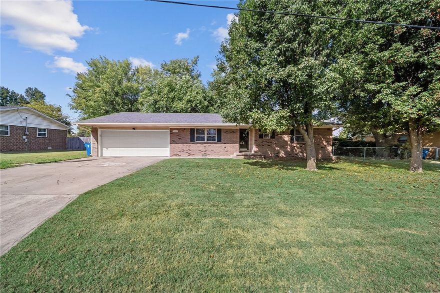 Welcome to 2401 SE 16th Street in Bentonville! This inviting 3-bedroom, 2-bath home sits on an oversized lot and offers a comfortable layout with a spacious living area, bright kitchen, and dining space ideal for everyday living and entertaining. The primary suite includes its own private bath, while two additional bedrooms share a full hall bath. Step outside to enjoy the expansive backyard, complete with an above-ground pool—perfect for summer fun and gatherings. Located within walking distance to the new Walmart Home Office and just minutes from schools, trails, and shopping, this home combines space, convenience, and a prime Bentonville location.